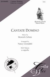 Cantate Domino SSA choral sheet music cover